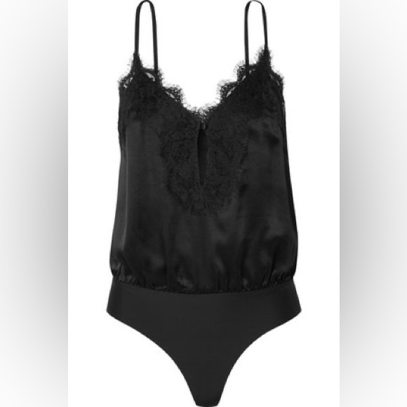 NWT Cami NYC The Iris Bodysuit in Black Silk - Picture 2 of 5